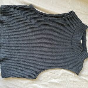 Green Ribbed Women's Top